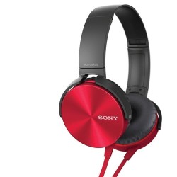 SONY MDR-XB450AP_Red Wired Headset  (Red, On the Ear)